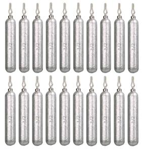 Reaction Tackle- Lead Drop Shot Weights - dropshot sinkers, 1/2 oz, 20pk