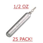Reaction Tackle- Lead Drop Shot Weights - dropshot sinkers, 1/2 oz, 20pk