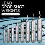 Reaction Tackle- Lead Drop Shot Weights - dropshot sinkers, 1/2 oz, 20pk