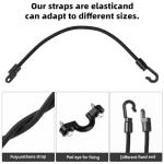 Rod Straps for Boat Deck, 12 Inches Fishing Rod Holder Straps Deck Mount Fishing Boat Rod Connector Boat Tie Down Straps Fishing Pole Straps for Kayak, Bass Boat Accessories, Marine Fishing Supplies