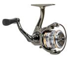 Lew’s Laser Lite Spinning Fishing Reel, Size 75 Reel, 6+1 Bearings, 5.0:1 Gear Ratio, Graphite Frame, Reversible Retrieve, Metallic Gray/Silver/Gold