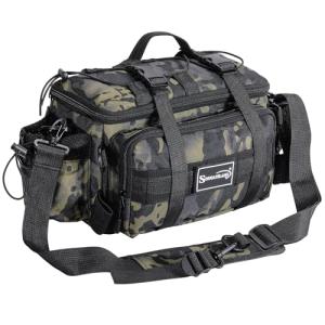 Sougayilang Fishing Tackle Bags - Fishing Tackle Storage Bags for Saltwater or Freshwater Fishing Gear - Padded Shoulder Strap - Tackle Box Bag Fishing Bag(Green)