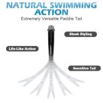 Syosisny 20PCS Premium 7cm Soft Fishing Lure with Lead Block Inside and Sharp Hook, Lifelike Forked Tail Minnow, Soft Bait with Hook for Freshwater and Saltwater