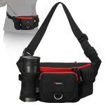 Piscifun Fishing Bag Portable Outdoor Fishing Tackle Bags Multiple Waist Bag Fanny Pack …, Black, One Size, Fishing Tackle Storage Bags