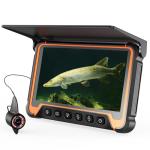 Eyoyo Underwater Fishing Camera 7": 1080P Portable Fish Finder w/DVR, Ice Fishing Camera w/ 8 IR Lights, 8H Battery, USB-C Charging, 15m/49ft Cable for Night & Lake Fishing