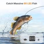 Eyoyo Underwater Fishing Camera 7": 1080P Portable Fish Finder w/DVR, Ice Fishing Camera w/ 8 IR Lights, 8H Battery, USB-C Charging, 15m/49ft Cable for Night & Lake Fishing