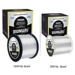 RIKIMARU Fluoro Fishing Line, 100% Fluorocarbon Coated Fishing Line (Clear, 6LB/0.23mm/300Yds)