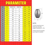 AMYSPORTS Egg Lead Fishing Weights Kit Drop Bass Weights Sinker Tackle Saltwater Casting Fishing Sinkers Set Oval Freshwater 8pcs 2.1oz