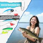 EXAURAFELIS Fishing Gear 128pcs Saltwater Fishing Lures Kit Bass Bait Tackle Kit for Trout Salmon Fishing Accessories Tackle Box Including Spoon Lures Soft Plastic Worms Crankbait Jigs Fishing Hooks