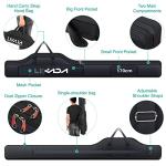Lixada Fishing Rod Case - Portable Folding Pole and Reel Storage Bag, Gears Organizer