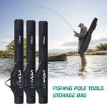 Lixada Fishing Rod Case - Portable Folding Pole and Reel Storage Bag, Gears Organizer