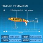 5PCS Glide Bait Set for Fisher Adult Men Teen Boys, Freshwater and Saltwater Fishing Lures Kit for 2025 Xmas Surprise Gift