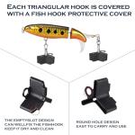 5PCS Glide Bait Set for Fisher Adult Men Teen Boys, Freshwater and Saltwater Fishing Lures Kit for 2025 Xmas Surprise Gift