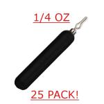 Reaction Tackle- Lead Drop Shot Weights - dropshot sinkers, 1/4 oz - Black