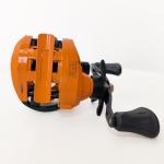 Baitcasting Reels, 7.2:1 Gear Ratio Fishing Reel with Magnetic Braking System Casting Reel for Freshwater,Saltwater Orange Left