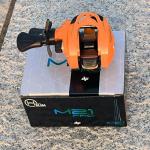 Baitcasting Reels, 7.2:1 Gear Ratio Fishing Reel with Magnetic Braking System Casting Reel for Freshwater,Saltwater Orange Left