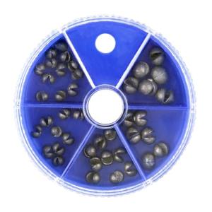 Split Shot Sinkers Combo Assortment - 5 Sizes Removable Pure Lead Egg Sinkers & Micro Weights for Trout Fishing | Freshwater &Saltwater Gear with Fly & Ice Fishing Precision | Small Weights Kit
