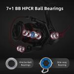 RUNCL Spinning Reel Fishing Reels Ancohuma, Ultralight 6.2:1 Gear Ratio, 26 LB Max Drag, 7+4 Stainless BB, CNC Aluminum Alloy Spool, Colorful Ceramic Line Roller, D.S.S.R Shield for Salt or Freshwater