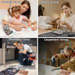 Tackle Box, Waterproof Mini Fishing Tackle Box, Portable Pocket, Size Storage, Double-Sided Organizer for Speed Clips, Steel Hooks, Weights, Sinkers, Swivels, Small fishing