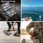Tackle Box, Waterproof Mini Fishing Tackle Box, Portable Pocket, Size Storage, Double-Sided Organizer for Speed Clips, Steel Hooks, Weights, Sinkers, Swivels, Small fishing
