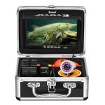 Eyoyo Underwater Fishing Camera Portable Video Fish Finder 1000TVL Waterproof Camera w/ 12pcs Infrared Lights 7 inch Monitor Underwater DVR Video Fish Cam for Boat, Lake, Ice Fishing (30m+DVR)