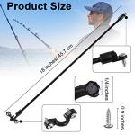 4 Pieces Rod Strap Holder Deck Mount Connector Mount Rod Strap Hold Down for Boat Kayak Boat Fishing(18 Inch)