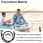 4 Pieces Rod Strap Holder Deck Mount Connector Mount Rod Strap Hold Down for Boat Kayak Boat Fishing(18 Inch)