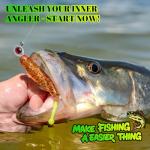 50/40/30/25/20pcs Fishing Jig Heads with 3D Eyes, Multi-Color Lead Head Hooks for Bass Trout, Saltwater Freshwater Lures, 3/16-1/2 oz Weights (5g(3/16oz)-40pcs)