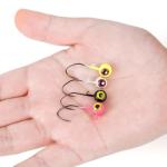 40-Pack Crappie Jig Heads for Fishing - 5 Colors Kit for Panfish, Walleye, Bass 1/32, 1/16, 1/8oz