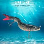 Takieaquax Fishing Lures for Freshwater or Saltwater, Lifelike Fishing Lures for Bass Trout Crappie Walleye Pike Bluegill Salmon, Swimbait for Bass Fishing, Amazing Fishing Gear Gifts for Family