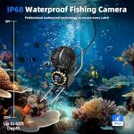 Underwater Fishing Camera, Fishing Camera with Infrared Night Vision Light, 4.3" IPS Portable Fish Finder with 65ft Cable, Upgraded HD 8 Infrared Lights Lens for Ice Lake Boat Kayak Fishing, Gift