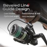 Handing LITE II Fishing Reels Spinning Reels 14.33 Lbs Max Drag Handle Interchangeable Spinning Fishing Reels Aluminum Spool 5.2:1 Gear Ratio Size 2000