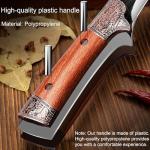 QEGNOBOK 6 Inch Boning Knife - Curved Semi-Stiff Blade for Meat Cutting, Filleting & Deboning, Ultra Sharp Butcher Knife with Non-Slip Ergonomic Handle for Chefs, Home Kitchen & Culinary Use