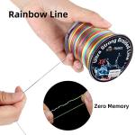 RUNCL Braided Fishing Line, 8 Strand Abrasion Resistant Fishing Line Braid, Super Durable, Smooth Casting, Zero Stretch, Smaller Diameter, Hi Vis, 328-1093 Yards, 12-100LB(40LB,546yds)