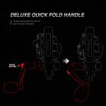 Piscifun ICX II Ice Fishing Reel, Size 500 Designed for Ice Fishing, 5.2:1 Spinning Fishing Reel, Ultra Smooth 5+1 Sealed Ball Bearings, 5.9oz Lightweight Ice Reels-Red