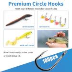 100pcs Saltwater Circle Hooks for Live Bait