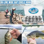 100pcs Saltwater Circle Hooks for Live Bait