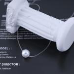 Aneneiceera Vintage Pearl Pendant Necklace Silver Pearl Choker Necklace Tiny Solitary Necklaces Transparent Invisible Chain Necklaces Thin Fishing Line Necklace Chain Jewelry for Women (Pearl bead)