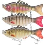 Takieaquax Swimmax for Saltwater and Freshwater, Realistic Fishing Lures for Bass Trout Crappie Walleye Pike Bluegill Salmon, Swimbait for Bass Fishing, Amazing Fishing Gear Gifts for Family