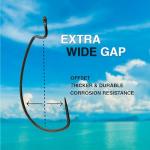 Reaction Tackle Offset EWG Hooks - #2/0 - Heavy Cover