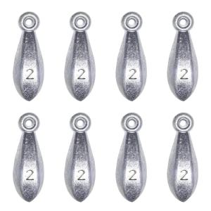 Fishing Weights Sinkers Bank Sinkers Bullet Weights for Surf Fishing Pier Bank Fishing Saltwater Fishing Gear 1oz to 8oz
