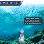 Fishing Weights Sinkers Bank Sinkers Bullet Weights for Surf Fishing Pier Bank Fishing Saltwater Fishing Gear 1oz to 8oz
