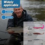 EWG Fishing Hooks 50Pcs Wide Gap Offset Worm Hook Sharp Strong Texas Rig Kit for Freshwater and Saltwater Fishing Multi-Size Set