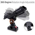Xproutdoor 2 Pack Fishing Rod Holders for Boat with Mount Bracket, Fishing Pole Rod Racks Kit 360 Degree Adjustable, Horizontal and Side Installation, for Fishing Boat, Kayaks