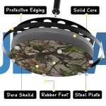 Rush Creek Creations 16-Rod Round Fishing Rod Holder for Garage, 360° Access Fishing Pole Holder for Fishing Rods, Reels, and Gear, Securely Holds 16 Rods, Camouflage