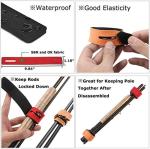 Rod Cover Sleeve,6 Pack Fishing Rod Socks for Fly Spinning Casting Sea Rod, Braided Mesh Fishing Pole Gloves Protector Gear w/ 6 Pack Rod Ties Straps,Fishing Accessories Tools,1 Dozen Kit by STSTECH