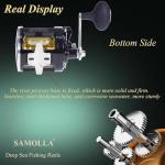 SAMOLLA Deep Sea Fishing Reel 66Lb Max Drag Baitcasting Fishing Reel Freshwater Saltwater Inshore Surf Trolling Reel Ocean Conventional Reel for Tuna Sailfish Swordfish TG12000