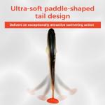 Autumnswan 5Pcs Easy Catch Pre-Rigged Soft Lures,Baits for Bass Fishing - Jig Heads Soft Plastic Walleye Lures,Paddle Tail Swimbaits for Bass, Fishing Bait for Saltwater & Freshwater（Orange）