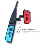 HEATFUN Motion Fishing Rod Controller for Handheld Gaming Devices, Lightweight Ergonomic Game Accessory for Interactive Play