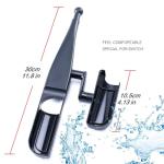 HEATFUN Motion Fishing Rod Controller for Handheld Gaming Devices, Lightweight Ergonomic Game Accessory for Interactive Play